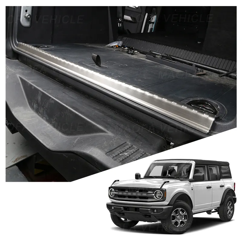 2022 2023 New Design Car Interior Accessories Rear Protection Trim Trunk guard For Ford Bronco 4 Door 2021-2022
