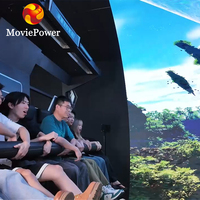 Cine Volador LED con Domo, Simulador de Montaña Rusa de 180 Grados, Teatro de Vuelo 9D, Parque Infantil Interior, Equipo de Cine con Películas en Domo 7D