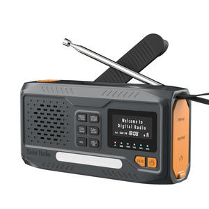 Factory OEM Solar Hand Crank AM FM DAB <b>Digital</b> Radio <b>LED</b> Flashlight 5000mAh Power Bank with Phone Charge SOS Alarm Outdoor - Product Image 1