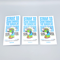 Publicité d'entreprise personnalisée emballage numérique couleur A5 papier brillant dépliant manuel personnalisé imprimé carton dépliant