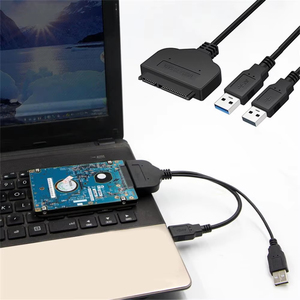 Adaptor Hard Driver USB <span class=keywords><strong>3</strong></span>.0 <span class=keywords><strong>2</strong></span>.0 ke Sata, mendukung <span class=keywords><strong>2</strong></span>.5 inci, SSD eksternal, HDD, Hard Drive 22 Pin, kabel Sata III, kabel USB Sata - Product Image 4