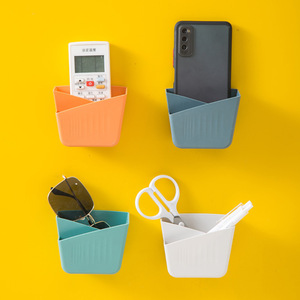 Contenedor de Almacenamiento Rectangular Multicolor para Montar en la Pared, Organizador para Control Remoto, Teléfono, Gafas y Tijeras - Product Image 1