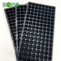 Plateau de Plantation en Plastique Noir Personnalisé et Réutilisable pour Pépinière, 128-200 Cellules, pour Semis de Légumes