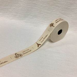 100% Tự Nhiên Thân Thiện Với Môi Tùy Chỉnh Cá Nhân In Bông Twill <span class=keywords><strong>Ribbon</strong></span> Trang Trí Với Logo Thương Hiệu - Product Image 5