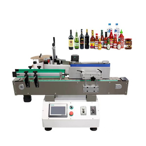 Máquina etiquetadora de cosméticos con pegatinas de viales pequeños de mesa, máquina etiquetadora de botellas Redondas de Plástico, máquina etiquetadora de botellas planas - Product Image 1