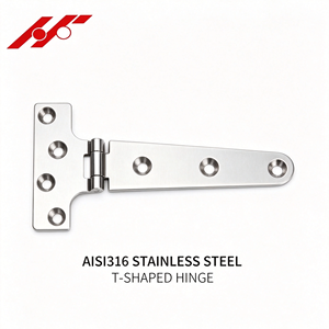Charnière en T robuste en acier inoxydable AISI316 pour bateaux et yachts, charnière de sangle de type T, charnières moulées pour yachts - Product Image 6