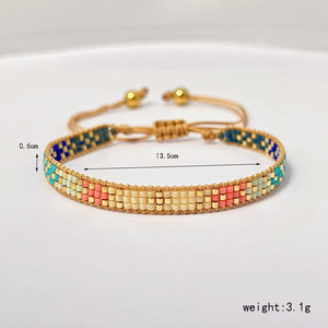 Nouveau <span class=keywords><strong>Bracelet</strong></span> Tissé <span class=keywords><strong>à</strong></span> la Main Style Bohème Géométrique avec <span class=keywords><strong>Perles</strong></span> Miyuki de Haute Qualité 6mm pour Femme, Cadeau, Vente en Gros 2026 - Product Image 5