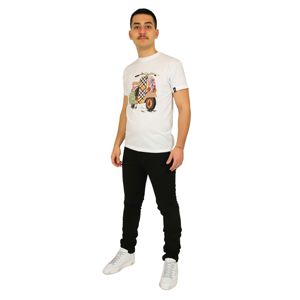 Nms40005je pantaloni da Jogging bianchi x taglia pantaloni larghi con decorazioni con cerniera Logo personalizzate con motivo dritto colorato lavaggio - Product Image 4