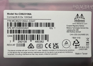 การ์ดเชื่อมต่อเครือข่าย Mellanox MCX623106AC-CDAT ConnectX-6 Dx 100Gb แบบสองพอร์ต - Product Image 4