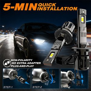 ไฟหน้ารถ LED ควบคุมผ่านแอปอัจฉริยะสำหรับ T3 35W 6000K ปรับพลังงานได้สำหรับฝน/หมอก/สีฟ้ารูปร่างของหลอดไฟ H11อุปกรณ์อเนกประสงค์ - Product Image 5