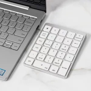 2021 מכירה לוהטת 28 מפתחות 2.4g slim אלחוטי מספריים מבנה זול מחיר מספרי מקלדת עבור מחשב נייד Tablet