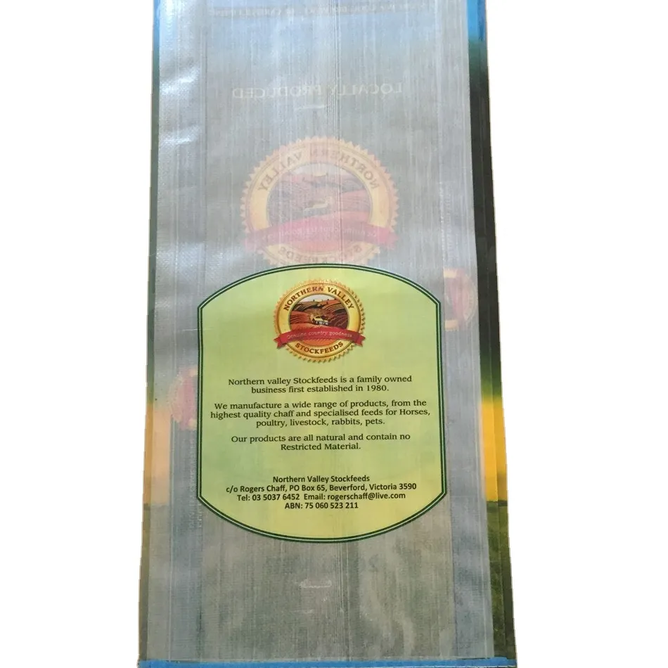 50kg polypropylene woven bags with customized printing for sunflower seed