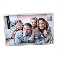 Venta Especial: Marco de Fotos Acrílico Transparente de 4x6 Pulgadas con Líquido Brillante, Impresión UV Personalizada, Portafotos de Sobremesa, Venta al Por Mayor