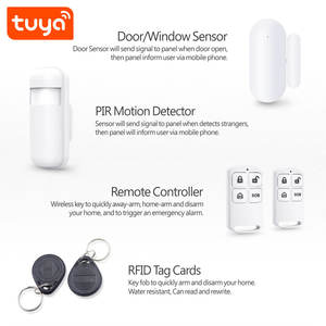 Sensor de ventana con Control remoto por aplicación Tuya, Kits de alarma inteligente de seguridad para el hogar, Wifi, GSM, PST-WG107T - Product Image 4