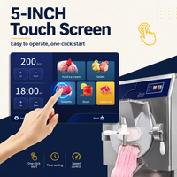 Groothandel 32L/H 5-in-1 ambachtelijke batchvriezer Italiaanse ijs gelato machine automatische helado hard ijsmachine ETL CE
