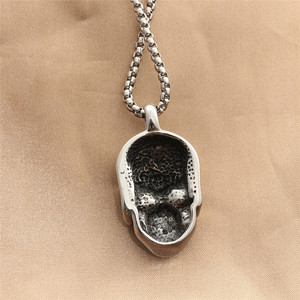 Collar con Colgante de Calavera de Acero Inoxidable, Estilo Punk para Hombre, Joyería con Temática Geométrica, Regalo 280572 - Product Image 2