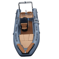 Bateau de pêche en PVC RIB 550C avec couleur personnalisable pour les entreprises de loisirs marins