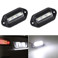Luz LED para Matrícula, Luz de Seguridad Nocturna Exterior para Remolque 4x4 Todoterreno