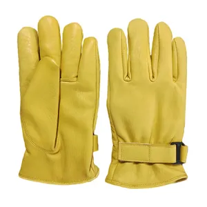 OEM мужские термостойкие перчатки ультра тонкие водительские защитные кожаные перчатки