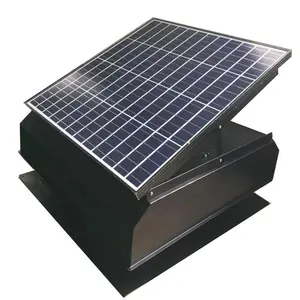 Industrial solar attic fan large power axial DC roof fan 60w , 3325cfm