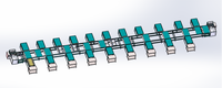Ligne de production de convoyeurs à chaîne à double vitesse pour boîtes d'instruments MV