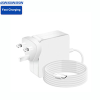 Adaptateur de chargeur pour ordinateur portable avec câble Type C intégré, 61W, design tout-en-un, remplacement pour Macbook, prise US EU UK AU