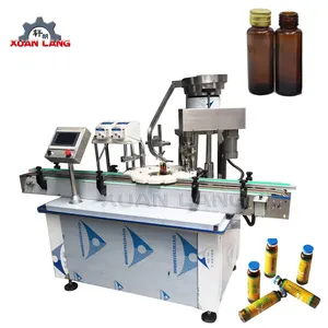 20ml glass bottle 2000BPH cough syrup filling machine with Bottle Feed Turntable