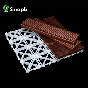 Base in plastica ad incastro resistente all'usura per piastrelle per <span class=keywords><strong>decking</strong></span> in wpc da giardino piastrelle per terrazze in legno - Product Image 4