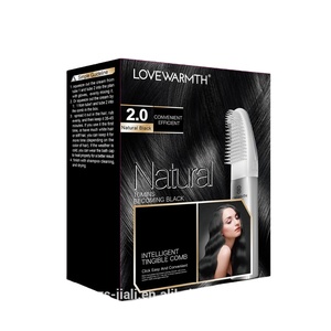 Peine Mágico Negro LOVEWARMTH para Teñir el Cabello en un Solo Paso con Espumas, 2 en 1, Crema Colorante para el Cabello + Oxidante - Product Image 2