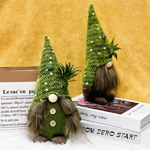 Decoración Navideña <span class=keywords><strong>de</strong></span> Peluche Hecha a Mano, Santa Claus Tejido, Tomte Escandinavo Ecológico con Base Ponderada para <span class=keywords><strong>Mesa</strong></span> <span class=keywords><strong>de</strong></span> <span class=keywords><strong>Navidad</strong></span> - Product Image 4