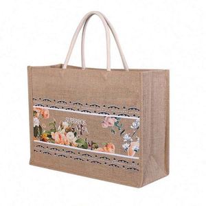 Bolsas de Yute Resistentes al por Mayor |   Logotipo Impreso Personalizado para Tiendas de Abarrotes y Supermercados |   Proveedor de Bolsas de Compra Reutilizables - Product Image 1