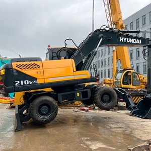 Excavadora Usada Hyundai 210w-9 de 20 Toneladas, 95% Nueva, Retroexcavadora de Segunda Mano 210-9, Excavadora de Ruedas Original de Corea con CE/EPA en Venta - Product Image 1