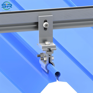 Bảng điều khiển năng lượng mặt trời L chân cho mái thiếc nhôm bảng điều khiển năng lượng mặt trời gắn L chân đứng - Product Image 2