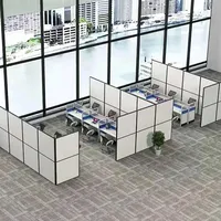 Partition de bureau pliable en bois écran diviseur de pièce acoustique cloison debout libre