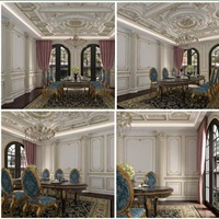 Moulures de corniche modernes en polyuréthane de style marocain |   Décoration de plafond en PU pour l'intérieur des villas, des hôtels et des ateliers
