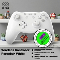 Manette de jeu sans fil multiplateforme PB 2,4 GHz Tri-mode avec joystick magnétique TMR, bouton Turbo et gyroscope six axes