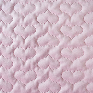 कारखाने प्रत्यक्ष मखमल हृदय अल्ट्रासोनिक उभरा हुआ क्लुटेड कपड़े pu लेटेड लुगम्य सोफे कवर और बैग और खिलौने के लिए कुशन - Product Image 6