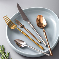 Nouveaux Arrivants Couverts De Mariage De Luxe Taille Mince En Acier Inoxydable Couverts Couverts Couverts