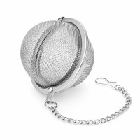 Infuseur à thé en maille d'acier inoxydable de qualité alimentaire, réutilisable et portable, pour thé en vrac et herbes, idéal pour la maison, la cuisine, les tasses et les théières