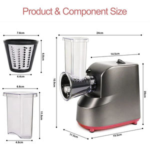 Coupe-légumes multifonctionnel Coupe-légumes <span class=keywords><strong>électrique</strong></span> domestique Coupe-carottes entièrement automatique <span class=keywords><strong>Râpe</strong></span> <span class=keywords><strong>à</strong></span> <span class=keywords><strong>fromage</strong></span> - Product Image 3