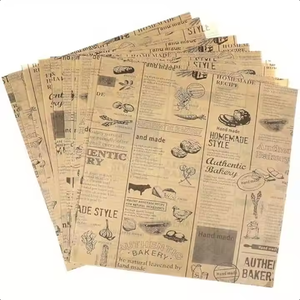 Custom-Made Greaseproof Food Wrapping Paper Coated PE Single-Sided for Sandwich Bread Hamburger Cake <strong>Chicken</strong> <strong>Roll</strong> - Product Image 4