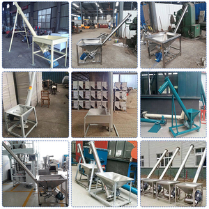 Transportador de Tornillo Tubular Automático de Acero Inoxidable, Máquina de Alimentación de 220V, Capacidad de 30 Piezas/min, Elevación de Material Vertical Inclinada - Product Image 5