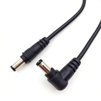 5.5*2.1 DC Kabel Daya Laki-laki Ke Laki-laki, Pembengkokan 0.25M 5521 2A DC Kabel Laki-laki