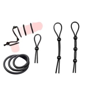3 pièces/ensembles Anneau de verrouillage du sperme masculin, anneau de retard d'éjaculation, anneau de pénis de retard - Product Image 3