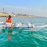 Bateau de tourisme transparent pour 6 passagers, idéal pour les projets hôteliers et les excursions aquatiques dans les stations balnéaires et les zones touristiques