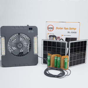 Lámpara Solar con Ventilador UXI BL-G450 con Luz LED y Repelente de Mosquitos para Uso en Interiores y Exteriores - Product Image 1