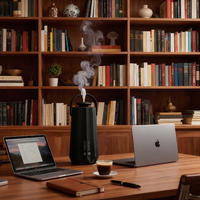Diffuseur d'arômes portable de luxe rechargeable sans eau en plastique, petite taille, pour la maison, l'hôtel, le bureau
