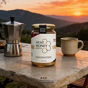 Miel Blanca Premium Ayat de Alta Calidad, 100% Orgánica, Pura y Comestible, con Sabor Natural para Consumo Diario y Suplemento Dietético - Product Image 1