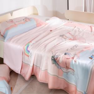 Hot Bán Trẻ Em Hữu Cơ Bông Chăn Bộ Đồ Giường Đặt Trẻ Em Phòng Ngủ Chăn Bedcover Màu Xanh In Ấn Chăn Chăn <span class=keywords><strong>Comforter</strong></span> Cho Bé - Product Image 1