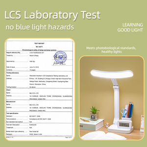 Modern Office Decorative Adjustable Operated Cordless Rechargeable Powered LED <b>Table</b> with Touch Control and Clock Alarm - Product Image 5